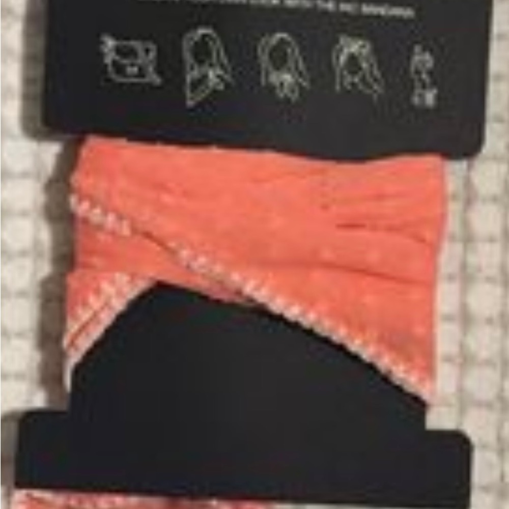 𝅺INC International Concepts Swiss Dot Bandana Scarf Coral. NWT - Picture 5 of 5
